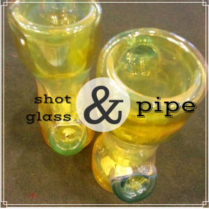 Shot glass + pipe = First world problem solved